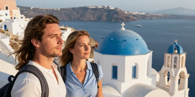 santorini italie où grèce